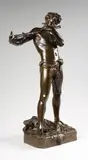 L'improvisateur by Félix Charpentier, Epreuve en bronze à patine brun foncé nuancé signé, sold Oct 2017