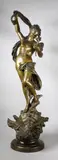 La fée des mers by Lucas Madrassi, Epreuve en bronze à patine brun clair nuancé, sold Oct 2017
