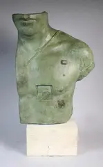Asclépios by Igor Mitoraj, Epreuve en bronze à patine vert nuancé, sold Oct 2017