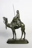 Dromadaire monté par un arabe by Antoine-Louis Barye, Epreuve en bronze à patine verte, sold May 2017