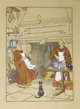 Les crêpes by Harry Eliott, Gravure réhaussée d'aquarelle et gouache signée dans la planche en bas à gauche, sold Dec 2016