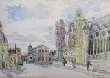 Vue de Saint-Germain-en-Laye by Walter John Beauvais, Aquarelle signée et située en bas à droite, sold Dec 2016
