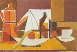 Nature morte cubiste by Charles Merangel, Gouache signée en bas à gauche, sold Dec 2016