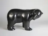 Sanka l'ours by David Mesly, Epreuve en bronze à patine noire nuancée, sold Nov 2016