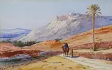 Les nomades dans la vallée by Marcel Blairat, Aquarelle signée en bas à gauche, sold Nov 2016