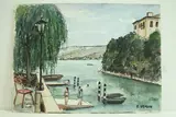 Italie Pallanza" by Roland Hamon, 1965, Aquarelle titrée et datée en bas à gauche et signée en bas à droite, sold Feb 2010