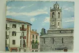 lago di Como, Bellagio - San Giacomo" by Roland Hamon, 1967, Aquarelle située et datée en bas à gauche, sold Feb 2010