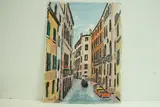 Venise - Un rio pareil à d'autres by Roland Hamon, Aquarelle située en bas à gauche et signée en bas à droite, sold Feb 2010