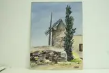 Le moulin de Daudet by Roland Hamon, Aquarelle signée en bas à droite, sold Feb 2010