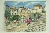 Arles - Une partie du théâtre antique" by Roland Hamon, 1966, Aquarelle située et datée en bas à gauche, sold Feb 2010