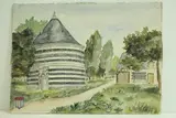 Pigeonnier du Cauville by Roland Hamon, 1952, Aquarelle située, sold Feb 2010