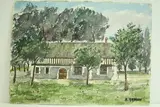 Criquetot - Dépendance de ferme normande" by Roland Hamon, 1967, Aquarelle située et datée en bas à gauche, sold Feb 2010