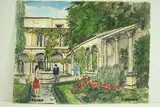 Verone - Maison de Juliette" by Roland Hamon, 1963, Aquarelle située en bas à gauche, sold Feb 2010