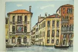 Venise - Rivages du grand canal, maison d'un grand bijoutier by Roland Hamon, Aquarelle située en bas à gauche, sold Feb 2010