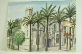 Palma - Plau Lonja by Roland Hamon, Aquarelle située en bas à gauche, sold Feb 2010