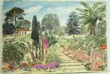 Italie - Jardin près de Pallanza, Lac majeur" by Roland Hamon, 1968, Aquarelle située en bas à gauche, sold Feb 2010