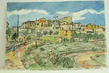 Aix en Provence - Bouc bel air" by Roland Hamon, 1971, Aquarelle située en bas à gauche, sold Feb 2010