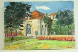 Aix en Provence - Dépendance du pavillon Vendôme" by Roland Hamon, 1971, Aquarelle située en bas à gauche, sold Feb 2010