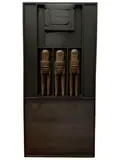 Ma famille by Joseph Alessandri, 1978, Panneau-relief en bois avec trois personnages, sold Jun 2025
