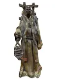 Le Porteur de presents by Paul Beckrich, Bronze polychrome partiellement doré, sold Jun 2025