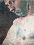 Sans titre by Johannes Grützke, 1981, Pastel sur papier, sold Jun 2025