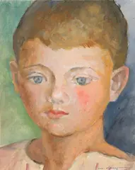 Portrait d'enfant, circa 1935 by Marie Raymond, Gouache sur papier, sold Jun 2025