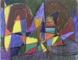 Impromptu n° 3 by Jean Villeri, 1948, Pastel sur papier, sold Jun 2025