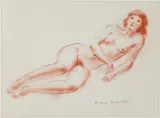 Etude de femme by Jacques Coquillay, Sanguine sur papier, sold Jun 2025