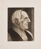 Study for Bax Ford by David Blackwood, 1979, etching and aquatint on paper, sold Aug 2023