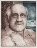 Captain Llewellyn Kean by David Blackwood, 2003, etching and aquatint on paper, sold Aug 2023