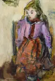 Portrait of a Girl by Igor Khazanov, 1982, oil on canvas, sold Aug 2023
