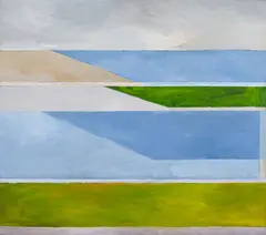 Kettle Point by Gordon A. Smith, 1973, acrylic on canvas, sold Aug 2023