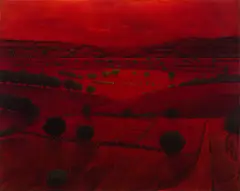 Valley Floor 1212 by Ross Penhall, 2012, oil on canvas, sold Aug 2023