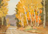 Mishap Lake Road by Tom Keith Roberts, oil on board, sold Aug 2023