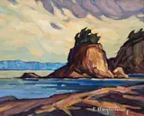 The Pulpit by Phil Buytendorp, oil on board, sold Jul 2023