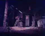 Cabin with Motion Light by Scott McFarland, chromogenic print, sold Jul 2023