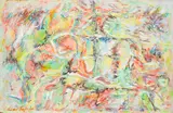 Sans titre by André Jasmin, 1984, oil on board, sold Jun 2023