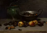 Nature morte aux pommes et marrons by Marc-Aurèle de Foy Suzor-Coté, 1902, oil on canvas, sold May 2023