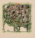 Herbe à puce by Jean Paul Riopelle, lithograph on paper, sold May 2023