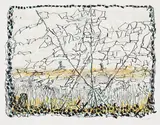 La chasse aux oies I by Jean Paul Riopelle, lithograph on paper, sold May 2023