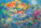 Enchanted Reef by Paul Fournier, acrylic on canvas on board, sold May 2023