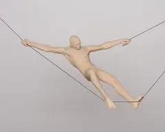 Suspended Figure by David Robinson, 1995, resin sculpture, sold May 2023