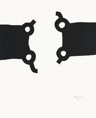 Olimpiada Séul by Eduardo Chillida, 1988, Serigraphie und Prägedruck auf Rives-Velin, sold Dec 2012