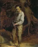 Portrait eines jungen Mannes by Adolphe Stache, 1851, Öl auf Holz, sold Nov 2011