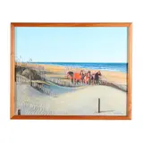 Wild Horses in the Sand Dunes by Paul Minnis, Oil on canvas, sold Jul 2025