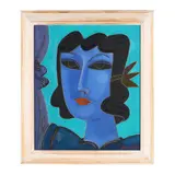 Head of a Woman by Jan Vermeiren, Oil on canvas, sold Jul 2025