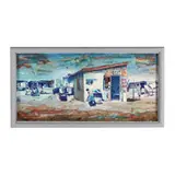 The Hot Spot Township Scene by Willie Bester, Mixed media collage with photography and hand embellishment, sold Jul 2025