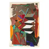 Tree for Mine, The Spare Rows Too by Robert James Reed Jr., Collage with cut and painted heavy paper, sold Jul 2025