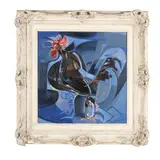 Le Cocq Bleu by Regis de Bouvier de Cachard, Oil on canvas, sold Jul 2025