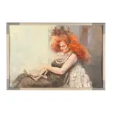 Portrait of Jane I by Charles Billich, Oil on artist board, sold Jul 2025